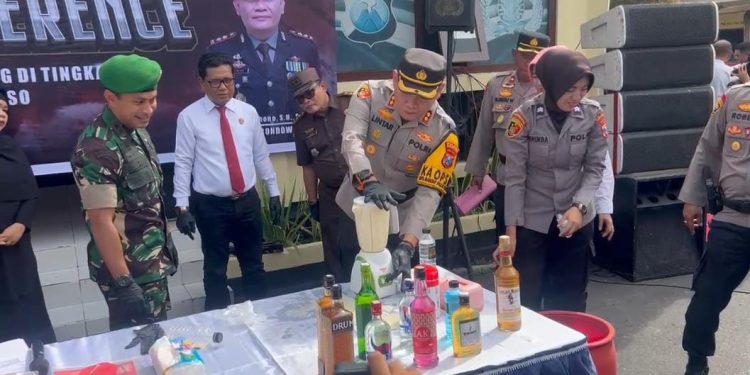 Jelang Nataru, Polres Bondowoso Musnahkan beberapa barang bukti hasil operasi selama tahun 2024