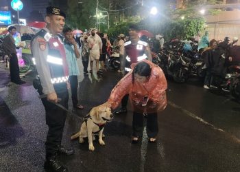 Baharkam Polri Kerahkan K-9 Jaga Keamanan Perayaan Tahun Baru di HI